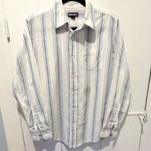 Most Men’s Long-Sleeve Striped Shirt, size S